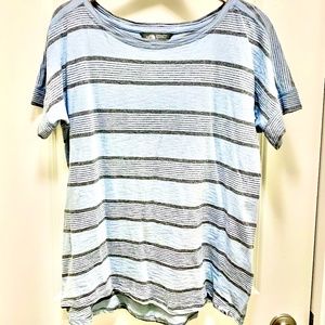 The North Face Blue Striped Cotton Top - L - NWOT